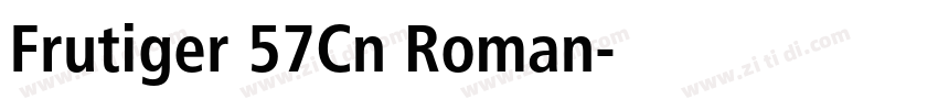 Frutiger 57Cn Roman字体转换
